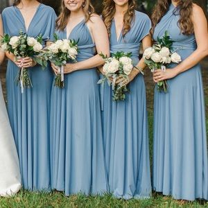 Convertible Dusty Blue dress